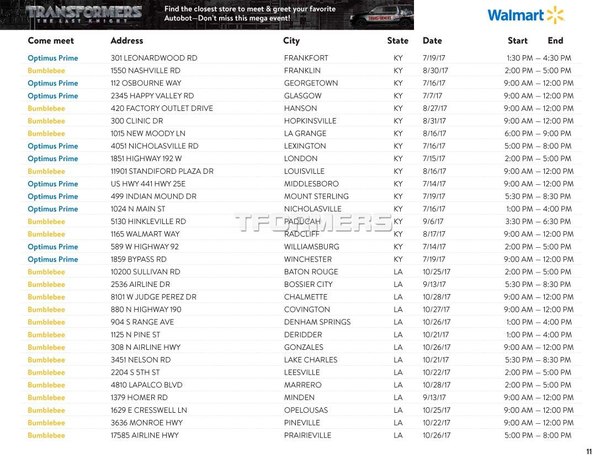 Autobot Unite Walmart US Transformers The Last Knight Tour Stops And Dates 12 (12 of 29)